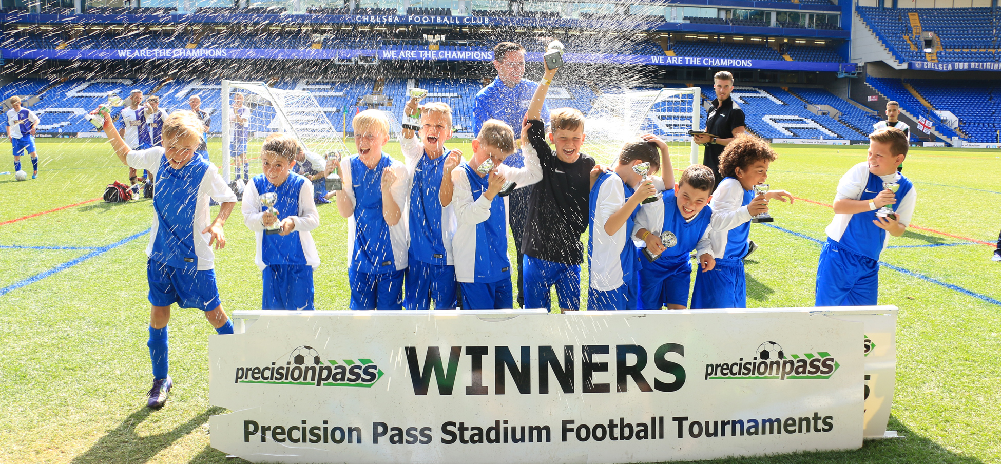 Youth Football Tournaments Precision Pass Play on the Pitch